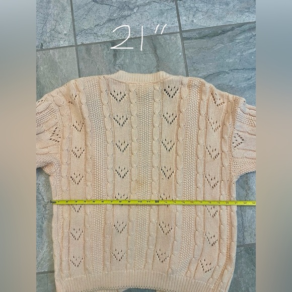 Vintage (Outback Red) Pink 100% Knit Cardigan Size Medium! - Picture 15 of 16